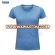 New short sleeves blue color women stretchy gym yoga shirt